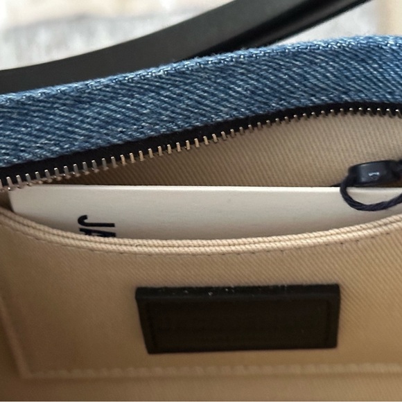 NEW JACQUEMUS LE BISOU PERLE DENIM SHOULDER BAG - Picture 4 of 12